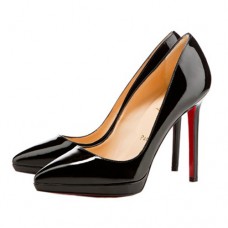 Zapatos de tacón Christian Louboutin Pigalle Plato de 120 mm, color negro. Zapatos de tacón Christian Louboutin Pigalle Plato de 120 mm, color negro.