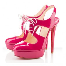Zapatos de tacón Christian Louboutin Lassaqi de 140 mm, color rosa matador. Zapatos de tacón Christian Louboutin Lassaqi de 140 mm, color rosa matador.