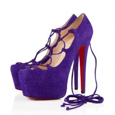 Plataformas Christian Louboutin Ghildarc de 160 mm, color morado Plataformas Christian Louboutin Ghildarc de 160 mm, color morado