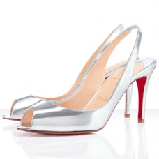 Zapatos de tacón Christian Louboutin You You de 80 mm, color plata. Zapatos de tacón Christian Louboutin You You de 80 mm, color plata.