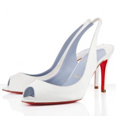 Zapatos de tacón Christian Louboutin You You de 80 mm, color blanco. Zapatos de tacón Christian Louboutin You You de 80 mm, color blanco.