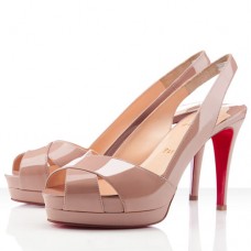 Zapatos de tacón Christian Louboutin Soso de 120 mm, color nude. Zapatos de tacón Christian Louboutin Soso de 120 mm, color nude.