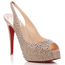 Zapatos de tacón Christian Louboutin Star Prive de 120 mm con tira trasera, color rosa. Zapatos de tacón Christian Louboutin Star Prive de 120 mm con tira trasera, color rosa.