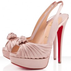 Zapatos Christian Louboutin Jenny 140 mm para ocasiones especiales, color nude. Zapatos Christian Louboutin Jenny 140 mm para ocasiones especiales, color nude.