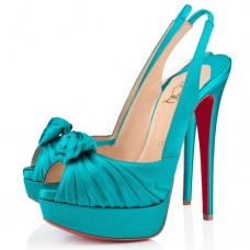 Zapatos de tacón bajo Christian Louboutin Jenny de 140 mm color pavo real Zapatos de tacón bajo Christian Louboutin Jenny de 140 mm color pavo real