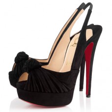 Zapatos Christian Louboutin Jenny de 140 mm para ocasiones especiales, color negro. Zapatos Christian Louboutin Jenny de 140 mm para ocasiones especiales, color negro.
