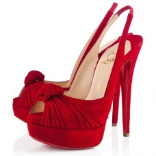 Zapatos Christian Louboutin Jenny de 140 mm para ocasiones especiales, color rojo. Zapatos Christian Louboutin Jenny de 140 mm para ocasiones especiales, color rojo.