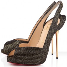 Zapatos de tacón Christian Louboutin Boulimina de 120 mm con tira trasera, color negro. Zapatos de tacón Christian Louboutin Boulimina de 120 mm con tira trasera, color negro.