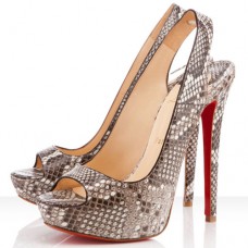 Zapatos de tacón con tira trasera Cheyenne de Christian Louboutin de 140 mm Roccia Zapatos de tacón con tira trasera Cheyenne de Christian Louboutin de 140 mm Roccia