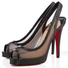 Zapatos de tacón Christian Louboutin Canne A Peche de 120 mm, color negro. Zapatos de tacón Christian Louboutin Canne A Peche de 120 mm, color negro.