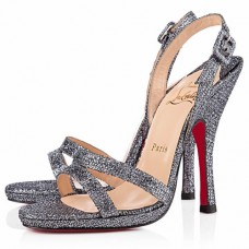 Zapatos de tacón Christian Louboutin Fine Romance de 120 mm, color gris. Zapatos de tacón Christian Louboutin Fine Romance de 120 mm, color gris.