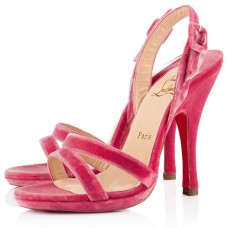 Zapatos de tacón Christian Louboutin Fine Romance de 120 mm con tira trasera, color rosa París Zapatos de tacón Christian Louboutin Fine Romance de 120 mm con tira trasera, color rosa París