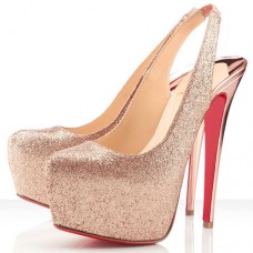 Zapatos de tacón Christian Louboutin Dafsling de 160 mm, color nude. Zapatos de tacón Christian Louboutin Dafsling de 160 mm, color nude.