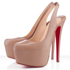 Zapatos de tacón Christian Louboutin Dafsling de 160 mm, color nude. Zapatos de tacón Christian Louboutin Dafsling de 160 mm, color nude.