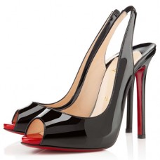 Zapatos de tacón Christian Louboutin Flo de 100 mm, color negro/rojo. Zapatos de tacón Christian Louboutin Flo de 100 mm, color negro/rojo.