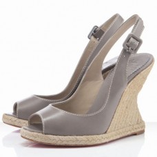 Sandalias de cuña Christian Louboutin You Love de 120 mm color topo Sandalias de cuña Christian Louboutin You Love de 120 mm color topo