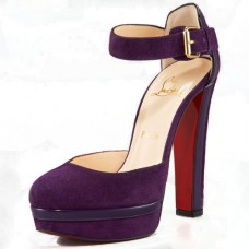 Sandalias Christian Louboutin con tira al tobillo de 140 mm, color rojo. Sandalias Christian Louboutin con tira al tobillo de 140 mm, color rojo.