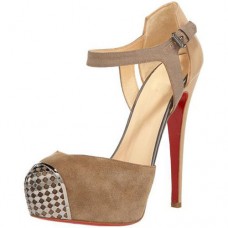Sandalias Christian Louboutin Boulima Exclusive D'orsay de 120 mm, color topo. Sandalias Christian Louboutin Boulima Exclusive D'orsay de 120 mm, color topo.
