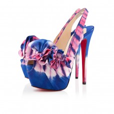 Plataformas altas Christian Louboutin Boubou de 160 mm, azul/rosa Plataformas altas Christian Louboutin Boubou de 160 mm, azul/rosa