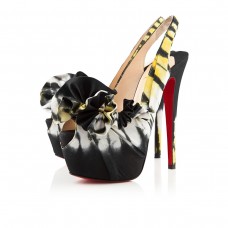 Plataformas altas Christian Louboutin Boubou de 160 mm, color negro/amarillo Plataformas altas Christian Louboutin Boubou de 160 mm, color negro/amarillo