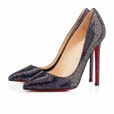 Zapatos de tacón Christian Louboutin Pigalle de 120 mm, color azul kohl. Zapatos de tacón Christian Louboutin Pigalle de 120 mm, color azul kohl.