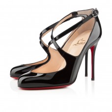 Zapatos de tacón Mary Jane Christian Louboutin Viva Dita de 100 mm, color negro. Zapatos de tacón Mary Jane Christian Louboutin Viva Dita de 100 mm, color negro.