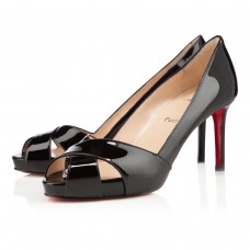 Zapatos de tacón Christian Louboutin Shelleymat de 80 mm, color negro. Zapatos de tacón Christian Louboutin Shelleymat de 80 mm, color negro.