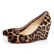Zapatos de tacón Christian Louboutin Melisa de 70 mm con estampado de leopardo.