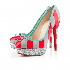 Plataformas Christian Louboutin Foraine de 140 mm, color rosa París/gris claro Plataformas Christian Louboutin Foraine de 140 mm, color rosa París/gris claro