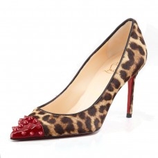 Zapatos de tacón Christian Louboutin Geo de 80 mm con estampado de leopardo. Zapatos de tacón Christian Louboutin Geo de 80 mm con estampado de leopardo.