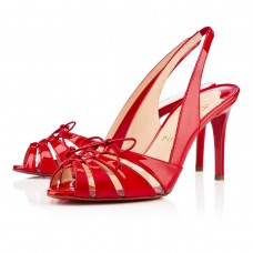 Sandalias Christian Louboutin Corsetica de 80 mm, color rojo. Sandalias Christian Louboutin Corsetica de 80 mm, color rojo.