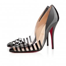 Zapatos de tacón Christian Louboutin Pivichic de PVC de 100 mm, color negro. Zapatos de tacón Christian Louboutin Pivichic de PVC de 100 mm, color negro.
