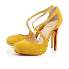 Zapatos de tacón Christian Louboutin Vagalami de 120 mm, color amarillo. Zapatos de tacón Christian Louboutin Vagalami de 120 mm, color amarillo.
