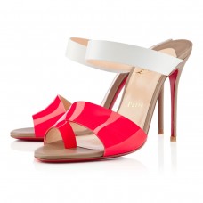 Sandalias Christian Louboutin Petticoat de 100 mm, color rosa, París Sandalias Christian Louboutin Petticoat de 100 mm, color rosa, París