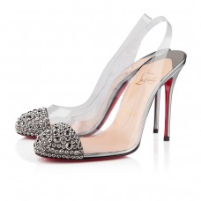 Zapatos de tacón Christian Louboutin Epoca de 100 mm, color plata. Zapatos de tacón Christian Louboutin Epoca de 100 mm, color plata.