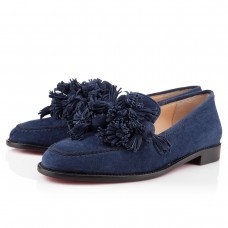Mocasines Christian Louboutin Japonaise Azul Marino Mocasines Christian Louboutin Japonaise Azul Marino