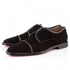 Mocasines Christian Louboutin Bruno Zip negros Mocasines Christian Louboutin Bruno Zip negros
