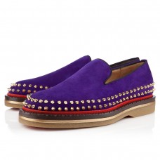Mocasines Christian Louboutin Fredapoitiers morados Mocasines Christian Louboutin Fredapoitiers morados