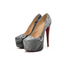 Plataformas Christian Louboutin Daffodile de 160 mm, color gris. Plataformas Christian Louboutin Daffodile de 160 mm, color gris.