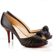 Christian Louboutin Greissimo Zapatos de tacón peep toe de 80 mm Negro Christian Louboutin Greissimo Zapatos de tacón peep toe de 80 mm Negro