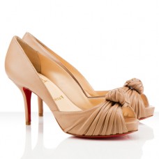 Christian Louboutin Greissimo Zapatos de tacón peep toe de 80 mm Beige Christian Louboutin Greissimo Zapatos de tacón peep toe de 80 mm Beige