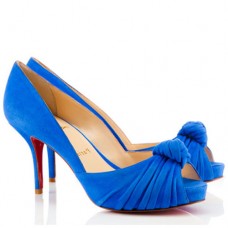 Christian Louboutin Greissimo Zapatos de tacón peep toe de 80 mm Azul Christian Louboutin Greissimo Zapatos de tacón peep toe de 80 mm Azul
