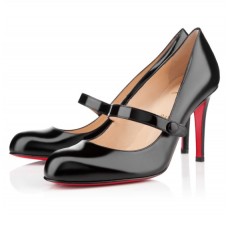 Zapatos de tacón Christian Louboutin Wallis de 80 mm, color negro. Zapatos de tacón Christian Louboutin Wallis de 80 mm, color negro.