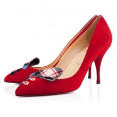 Zapatos de tacón Christian Louboutin So Audrey de 80 mm, color rojo. Zapatos de tacón Christian Louboutin So Audrey de 80 mm, color rojo.