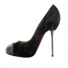 Zapatos de tacón Christian Louboutin Metalipp de 120 mm, color negro. Zapatos de tacón Christian Louboutin Metalipp de 120 mm, color negro.
