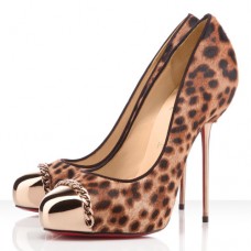 Zapatos de tacón Christian Louboutin Metalipp de 120 mm con estampado de leopardo. Zapatos de tacón Christian Louboutin Metalipp de 120 mm con estampado de leopardo.