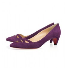 Zapatos de tacón Christian Louboutin Manue de 40 mm, color morado. Zapatos de tacón Christian Louboutin Manue de 40 mm, color morado.