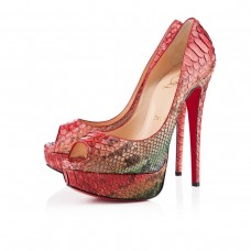 Zapatos de tacón Christian Louboutin Lady de 140 mm con puntera abierta, multicolor. Zapatos de tacón Christian Louboutin Lady de 140 mm con puntera abierta, multicolor.