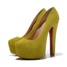 Zapatos de tacón Christian Louboutin Daffy de 160 mm color chartreuse