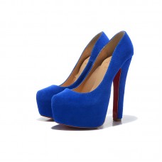 Zapatos de tacón Christian Louboutin Daffy de 160 mm, color azul. Zapatos de tacón Christian Louboutin Daffy de 160 mm, color azul.